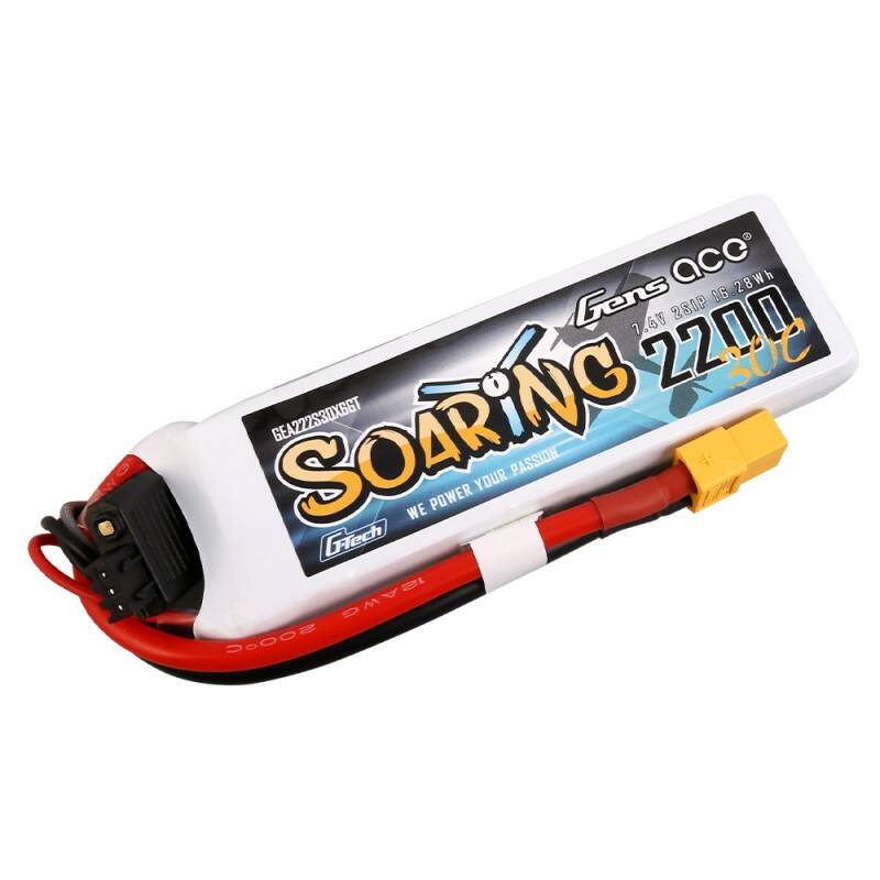 Gens Ace G-Tech Soaring 2200mAh 7.4V 30C 2S1P XT60 Battery_2