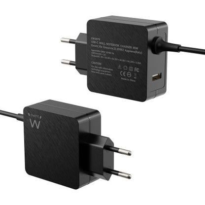 Ewent EW3979 cargador de dispositivo móvil Portátil Negro Corriente alterna Carga rápida Interior_1