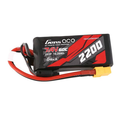 GensAce G-Tech LiPo 2200mAh 7.4V 60C 2S1P XT60 Battery_0