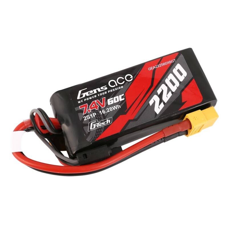 GensAce G-Tech LiPo 2200mAh 7.4V 60C 2S1P XT60 Battery_1
