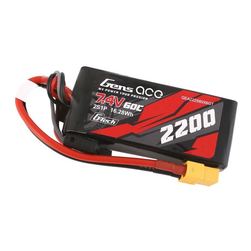 GensAce G-Tech LiPo 2200mAh 7.4V 60C 2S1P XT60 Battery_2