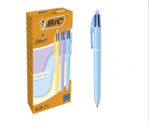 BOLÃGRAFO 4 COLORES CUERPO PASTEL BIC 517320_0