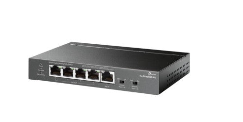 TP-LINK SWITCH GIGABIT DE SOBREMESA DE 5 PUERTOS CON 1 PUERTO POE++ DE ENTRADA Y 4 PUERTOS POE+ DE SALIDA PUERTO: 4Ã— PUERTOS GIGABIT POE+ DE SALIDA, 1Ã— PUERTO GIGABIT POE++ DE ENTRADA SPEC: LOS PUERTOS DE SALIDA POE SOPORTAN 802.3AF/AT, EL PUERTO DE_0