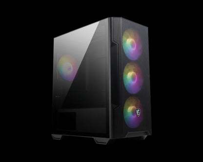 MSI MAG FORGE M100R carcasa de ordenador Midi Tower Negro, Transparente_0