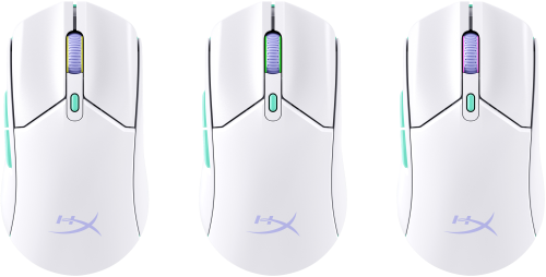 HP HyperX Pulsefire Haste 2 Core inalÃ¡mbricos: ratÃ³n gaming (blanco/verde/pÃºrpura)_6