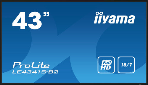 iiyama PROLITE LE4341S-B2 Pantalla plana para seÃ±alizaciÃ³n digital 108 cm (42.5") LCD 350 cd / mÂ² Full HD Negro 18/7_0