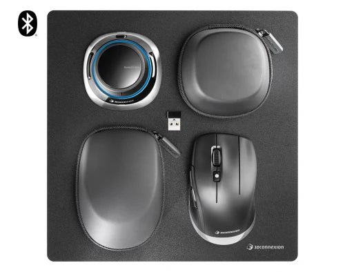 3Dconnexion SpaceMouse Wireless Kit 2 ratÃ³n mano derecha RF Wireless + Bluetooth + USB Type-A Ã“ptico_0