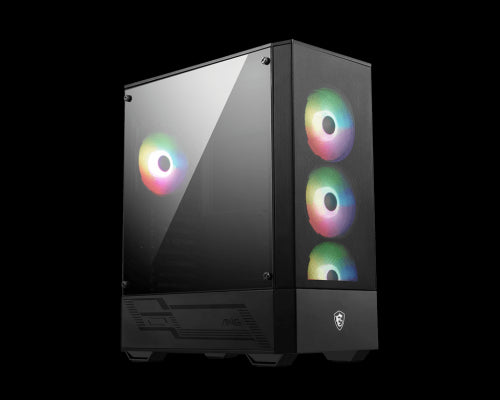 MSI MAG FORGE 112R carcasa de ordenador Midi Tower Negro, Transparente_0