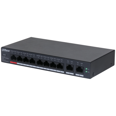 Dahua Technology DH-CS4010-8GT-110 switch Gestionado L2 Gigabit Ethernet (10/100/1000) Energía sobre Ethernet (PoE) Negro_0