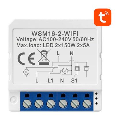 Smart Switch Module WiFi Avatto WSM16-W2 TUYA_0