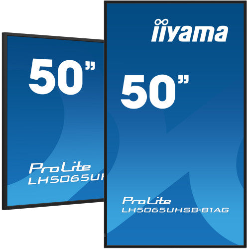 MONITOR IIYAMA 50" , UHD VA PANEL, HAZE 25%, 800CD/M, HORIZ Y VERT, SIGNAL FAILOVER, MM 2X 10W,  HDMI 2X, DP, USB 2.0 X2, WIFI, LAN, MEDIA PLAY USB PORT, CONTROL LAN / RS232C, IISIGNAGE2 (CMS/DMS), E-SHARE, ANDROID 11 OS,  24/7 OPERATION, VESA  (400X_4