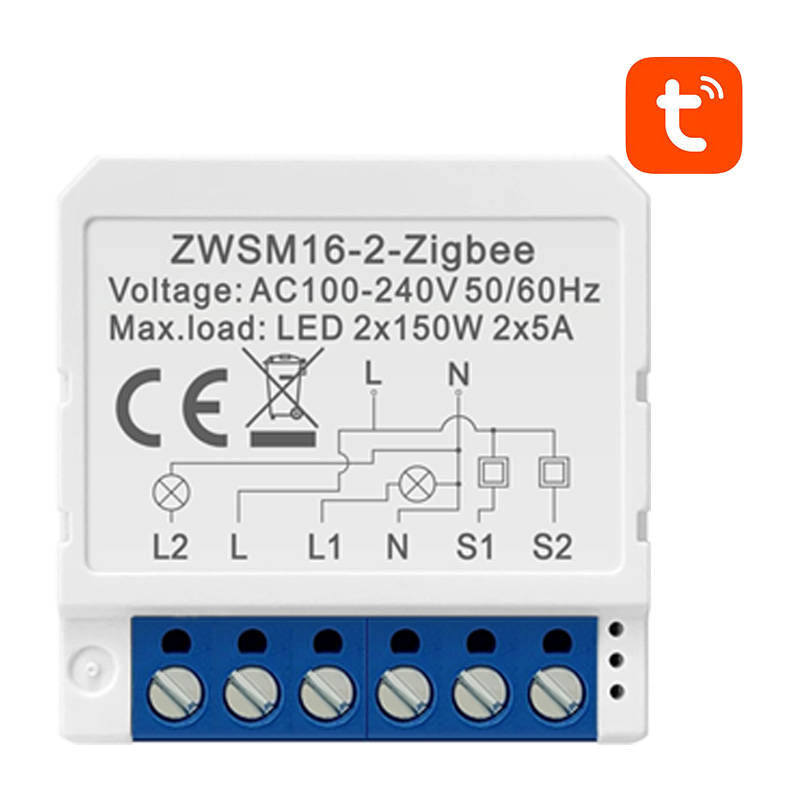 Smart Switch Module ZigBee Avatto ZWSM16-W2 TUYA_0