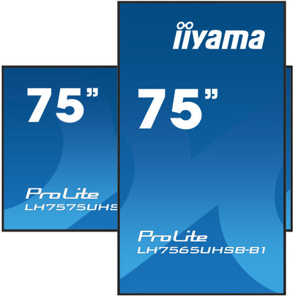 iiyama LH7565UHSB-B1 pantalla de seÃ±alizaciÃ³n DiseÃ±o de quiosco 189,2 cm (74.5") LED Wifi 800 cd / mÂ² 4K Ultra HD Negro Procesador incorporado Android 11 24/7_3