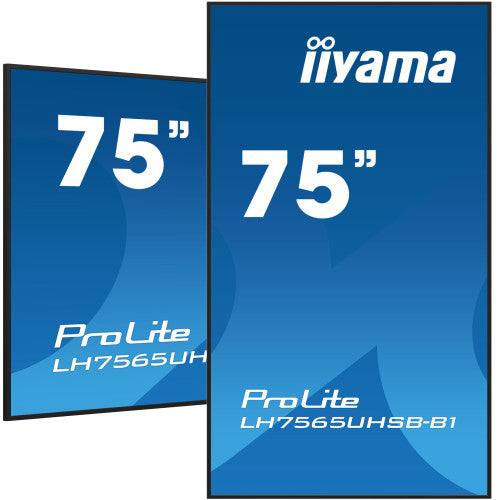 iiyama LH7565UHSB-B1 pantalla de seÃ±alizaciÃ³n DiseÃ±o de quiosco 189,2 cm (74.5") LED Wifi 800 cd / mÂ² 4K Ultra HD Negro Procesador incorporado Android 11 24/7_4