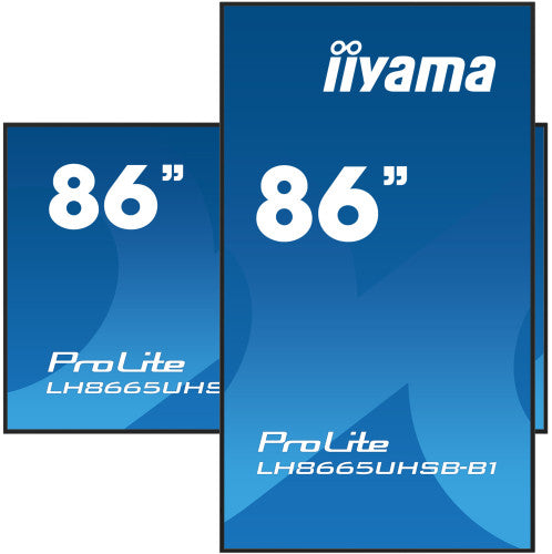 MONITOR IIYAMA 86" , UHD IPS PANEL, HAZE 1%, 800CD/M, HORIZ Y VERT, SIGNAL FAILOVER, MM 2X 10W,  HDMI 2X, DP, USB 2.0 X2, WIFI, LAN, MEDIA PLAY USB PORT, CONTROL LAN / RS232C, IISIGNAGE2 (CMS/DMS), E-SHARE, ANDROID 11 OS,  24/7 OPERATION, VESA  (600X_3