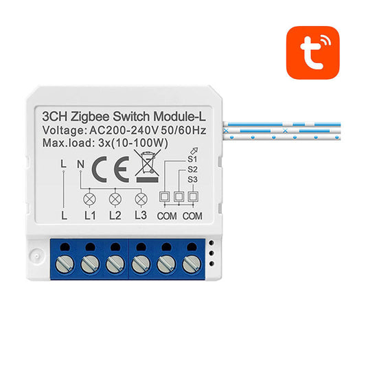 Smart Switch Module ZigBee Avatto LZWSM16-W3 No Neutral TUYA_0
