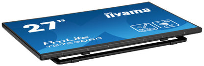 MONITOR IIYAMA 27" IPS BONDED PCAP 10P TOUCH, MPP2.0 (ACTIVE STYLUS) SUPPORTED, 2560X1440, FLAT BEZEL FREE GLASS FRONT, HDMI, DISPLAYPORT, 360CD/MÂ², USB HUB 2X 3.2, SPEAKERS, BOOKSTAND (T2755QSC-B1)_9