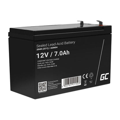 Green Cell AGM VRLA 12V 7Ah maintenance-free battery for UPS units_0