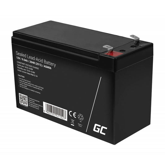 Green Cell AGM VRLA 12V 9Ah maintenance-free battery for UPS units_0