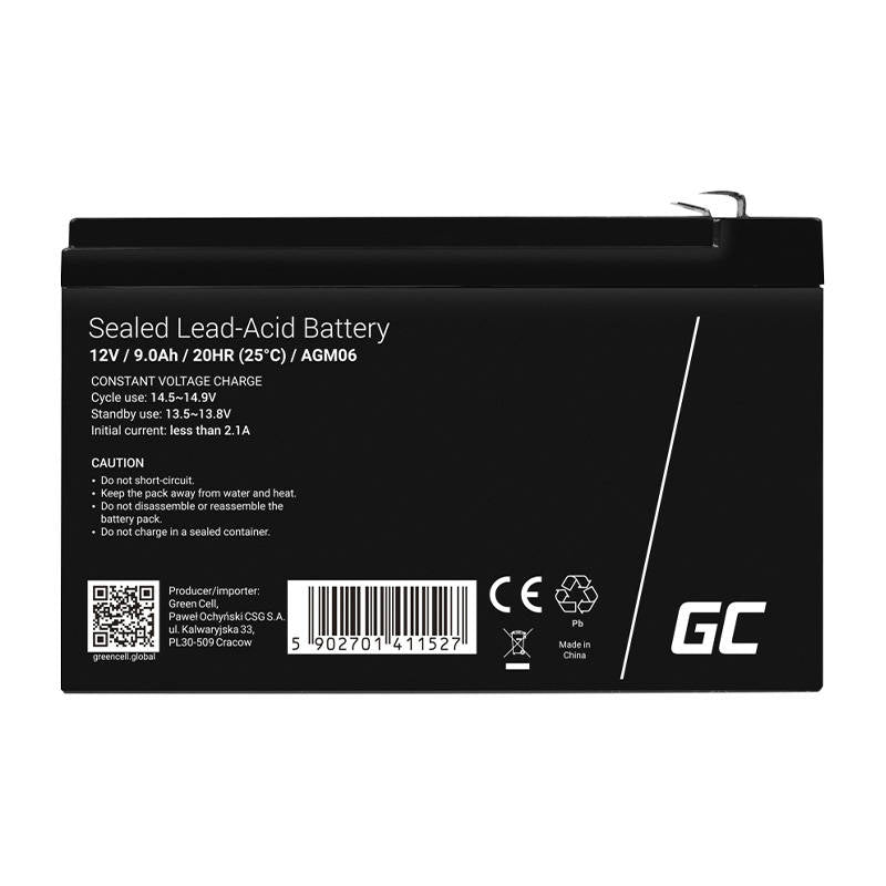 Green Cell AGM VRLA 12V 9Ah maintenance-free battery for UPS units_4