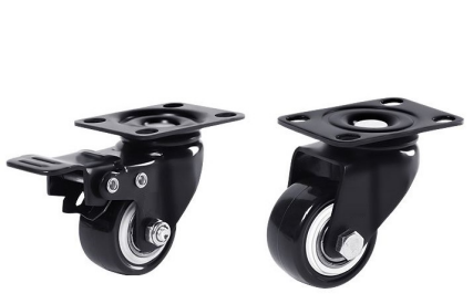 (DHI-LDV-CASTER-B3) DAHUA RUEDAS PARA TOTEM DISPLAY - COMPATIBLE CON 43", 55", 65" Y 75" (INCLUYE 2 RUEDAS CON FRENO Y 2 RUEDAS SIN FRENO)_0