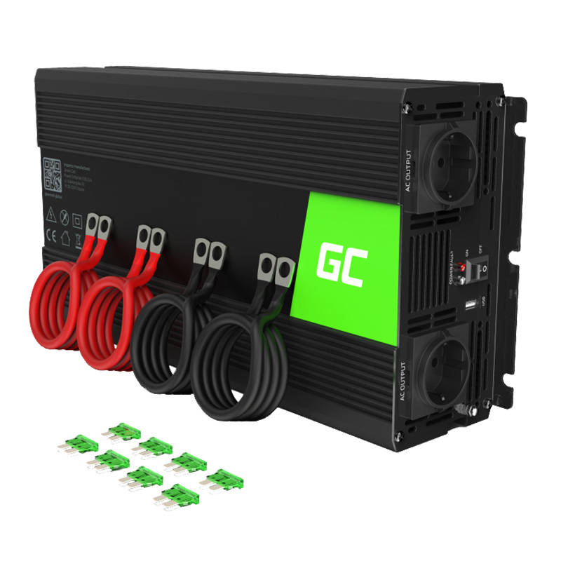 Voltage converter Green Cell Inwerter 12V / 230V 2000W/4000W (pure sine wave)_1