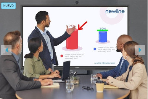 NEWLINE MONITOR INTERNATIVO ELARA PRO (TT-8623QCA+) 86", ANDROID 13, GOOGLE EDLA, CAMARA 4K, 8 MIC, MULTI USUARIO, 2X20W+SUB15W, WIFI 6 + BL, NFC, USB-C 100W, USB-C OUT, 16GB Y 320GB, 40 PT, NEWLINE APPS, OPS PC Y SDM OPC, 5 AÃ‘OS DE GARANTIA ON SITE_1