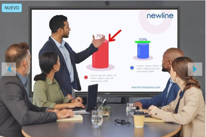 NEWLINE MONITOR INTERNATIVO ELARA PRO (TT-8623QCA+) 86", ANDROID 13, GOOGLE EDLA, CAMARA 4K, 8 MIC, MULTI USUARIO, 2X20W+SUB15W, WIFI 6 + BL, NFC, USB-C 100W, USB-C OUT, 16GB Y 320GB, 40 PT, NEWLINE APPS, OPS PC Y SDM OPC, 5 AÃ‘OS DE GARANTIA ON SITE_1