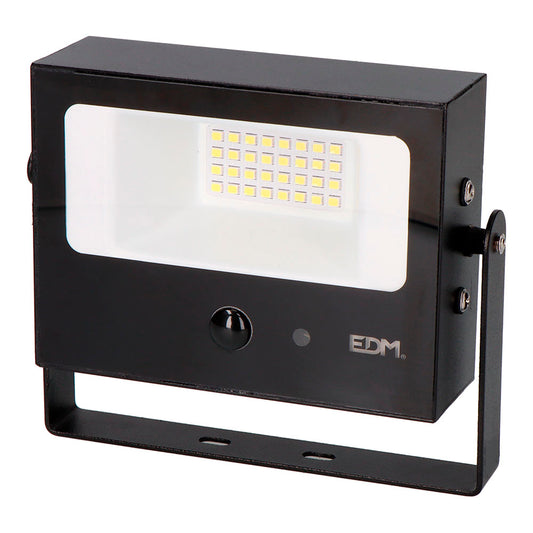 Projetor solar autobasculante, 7 w, 700 lm, 6500 k, com sensor de movimento, preto_0