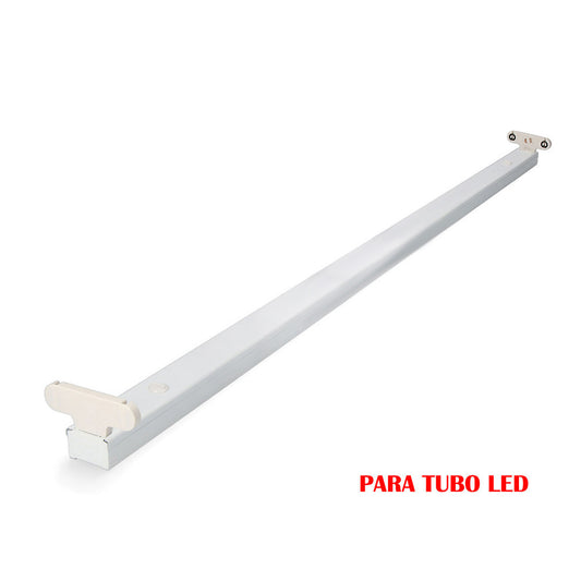 Armadura fluorescente para tubo led 2x22w (eq. 58w) 220v 153cm edm_0