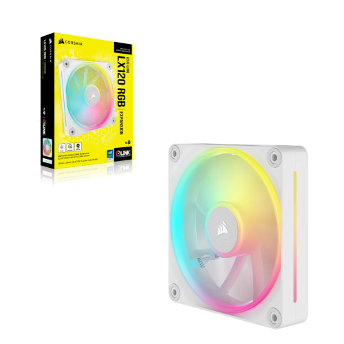 Corsair iCUE LINK LX120 RGB Carcasa del ordenador Ventilador 12 cm Blanco 1 pieza(s)_4