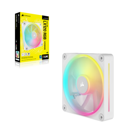 Corsair iCUE LINK LX120 RGB Carcasa del ordenador Ventilador 12 cm Blanco 1 pieza(s)_4
