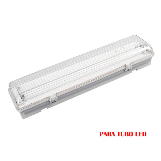 Armadura fluorescente estanca para tubo led 2x22w (eq. 58w) 220v 155cm ip65 edm_0