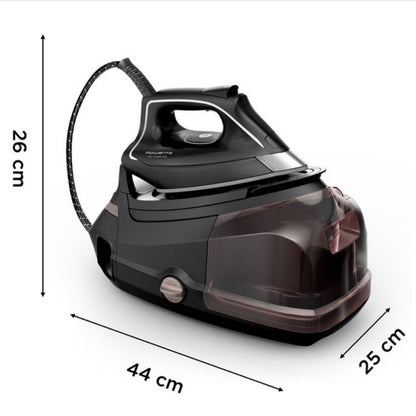 Ferro com Caldeira Rowenta DG9611F0 Eco Steam Pro 2800W 1.3L 7.4 Bar Preto