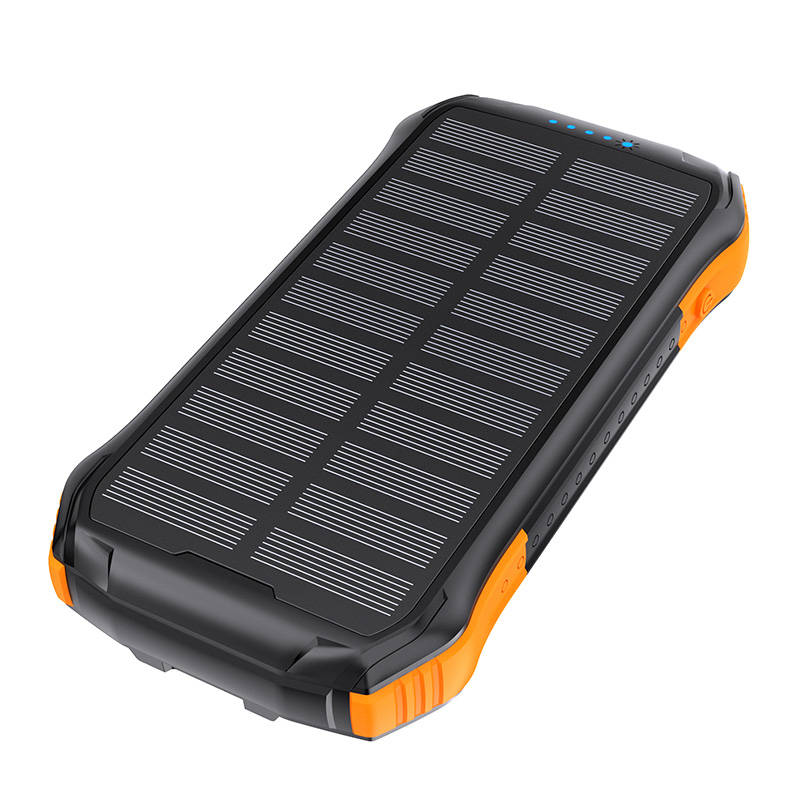 Choetech B659 solar induction power bank 10000mAh Qi 5W - orange_1