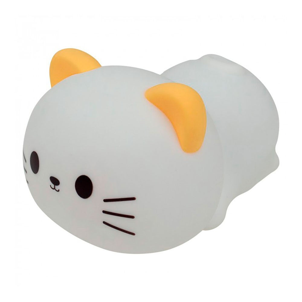 LÃ¢mpada noturna led rgb recarregÃ¡vel com som modelo gatinho doce_0