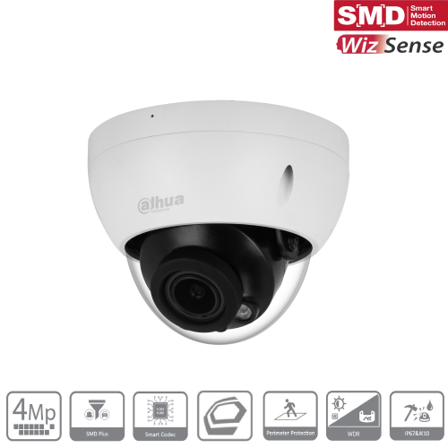 (DH-IPC-HDBW2441RP-ZS-27135) DAHUA CÃMARA IP DOMO ANTIVANDÃLICA LITE WIZSENSE SERIE 2  4MP SMART H265 LED IR PAL WDR STARLIGHT SOPORTA MICROSD 256GB MOTORIZADA VARIFOCAL 2.7-13.5MM POE_0