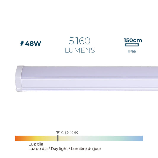 Fita led electrÃ³nica 48 w 4.000k daylight 5.160 lm 150 x 4,6 x 5,1cm_0