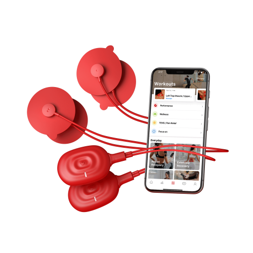 Theragun PowerDot 2.0 Duo estimulador muscular electrÃ³nico Unidad de electrodos Rojo_0