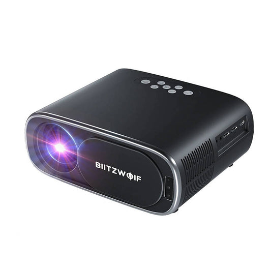 BlitzWolf BW-V4 1080p LED beamer / projector, Wi-Fi + Bluetooth (black)_0
