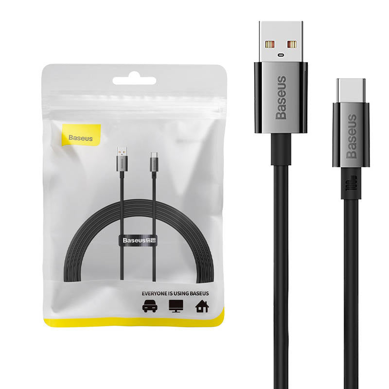 Cable USB do USB-C Baseus Superior 100W 2m (black)_0