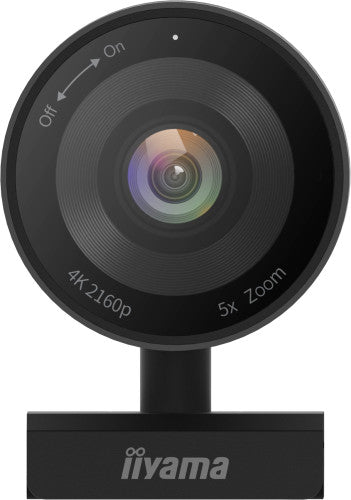 IIYAMA CAMERA 4K UHD 120DEGREE (FOV), 8MP STARVIS SENSOR, 5X ZOOM, 2D/3D NOISE CANCELLING, AUTO FRAMING, MICROPHONE 2X WITH 4M VOICE PICKUP, EASY MOUNT, PRIVACY SHUTTER, CONNECTION USB-C~USB-A, REMOTE CONTROL (OSD) (UC-CAM10PRO-1)_0