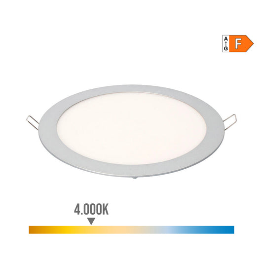 Downlight led de encastrar redondo 20 w luz dÃ­a 4000 k 1500 lm cromado Ã¸ 22,5cm_0