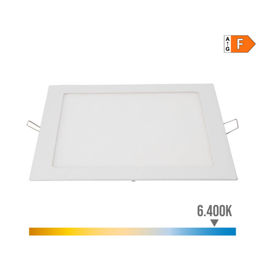 Downlight led quadrado de embutir 20 w luz fria 6400 k 1500 lm branco 22 x 22 cm_0