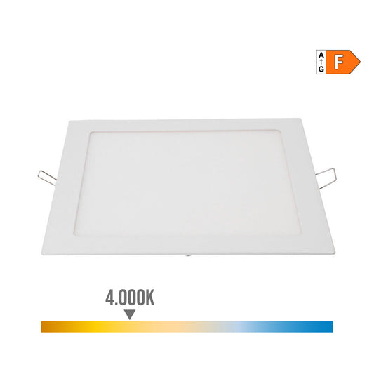 Downlight led quadrado de embutir 20 w luz do dia 4000 k 1500 lm cor branco 22 x 22 cm_0