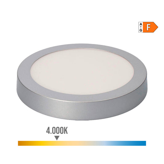 Downlight led de superfÃ­cie redonda cromado 20 w 1500 lm 4000 k luz do dia Ã¸ 22 x 3,5 cm_0