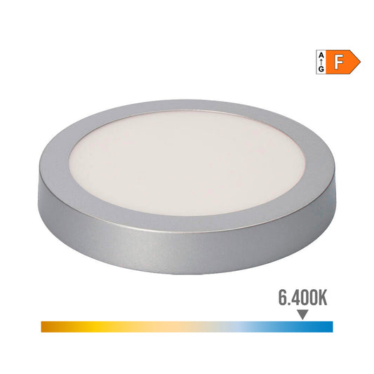 Downlight led de superfÃ­cie redonda cromado 20 w 1500 lm 6400 k luz fria Ã¸ 22 x 3 cm_0
