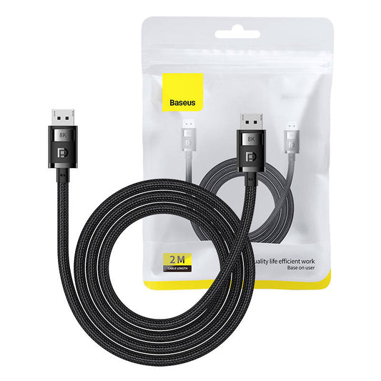 DP 8K to DP 8K cable Baseus High Definition 2m (black)_0