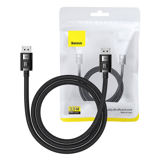 DP 8K to DP 8K cable Baseus High Definition 1.5 m (black)_0