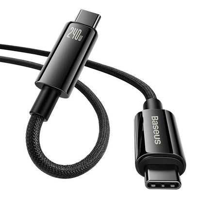 USB-C to USB-C cable Baseus Tungsten Gold 240W 3m (black)_5